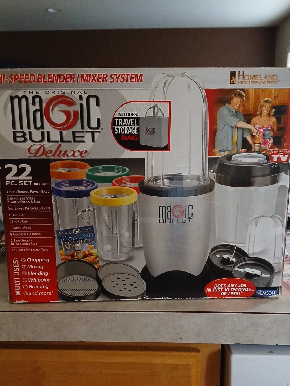 Magic Bullet NEW Original Deluxe 22-Piece Blender With 5 Mugs